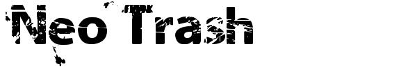 Neo Trash font preview